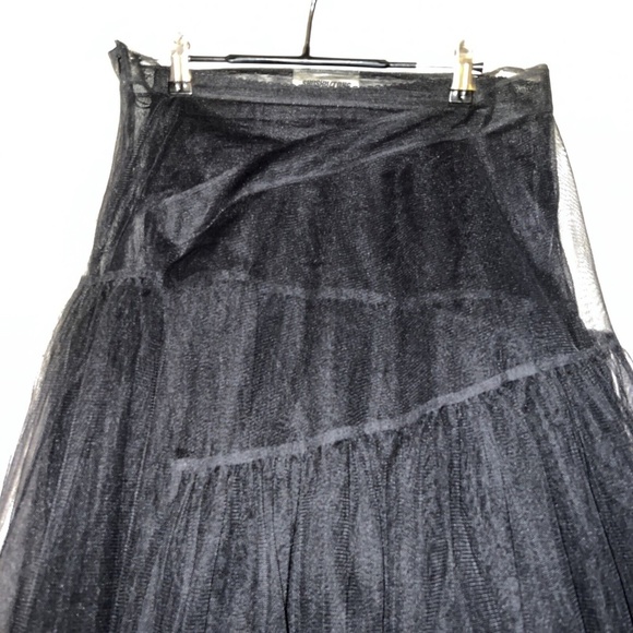 SHUSHU Tong Skirt UK 12 US 8 Tulle wrap Tutu midi mini combo NWT Bla… - Picture 3 of 6